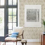 A-Street Prints Kintana Gold Abstract Trellis Wallpaper - SKU 4105-86604