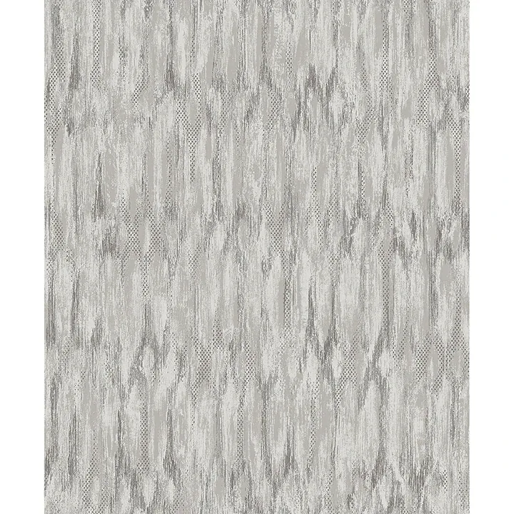 4105-86605 | Kintana Silver Abstract Trellis Wallpaper