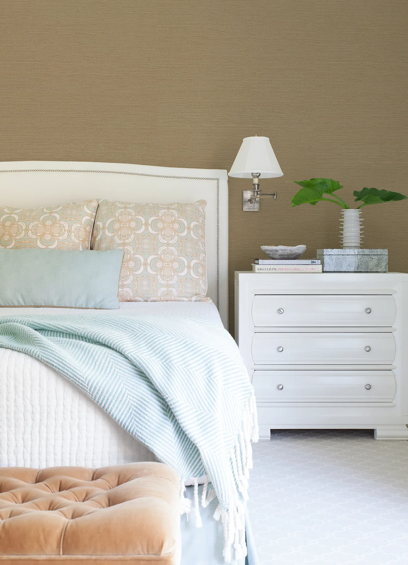 A-Street Prints Kira Beige Hemp Wallpaper | Wallpaper Twins A-Street Prints Kira Beige Hemp Wallpaper - SKU 2923-88021