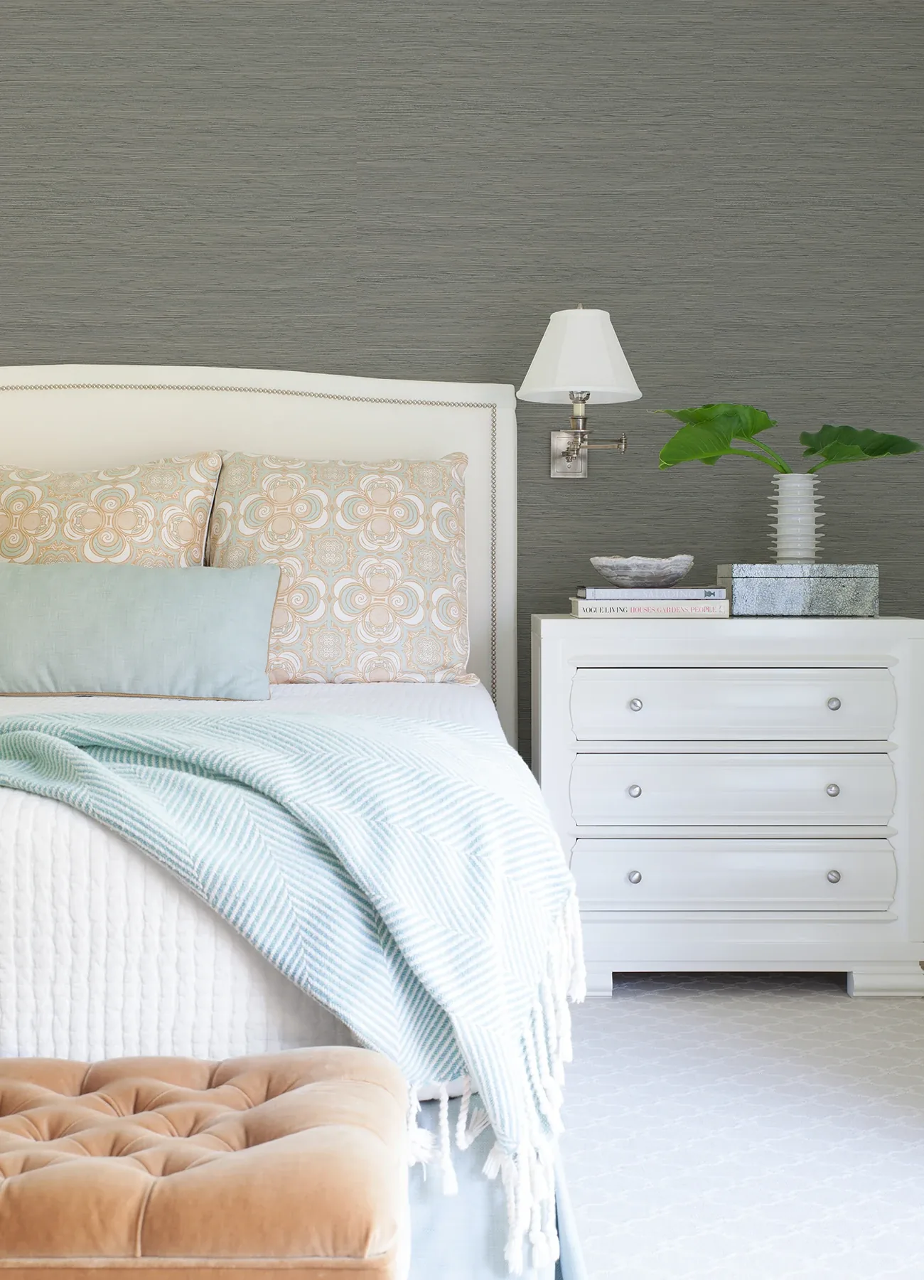 A-Street Prints Kira Light Grey Hemp Wallpaper | Wallpaper Twins A-Street Prints Kira Light Grey Hemp Wallpaper - SKU 2923-88020