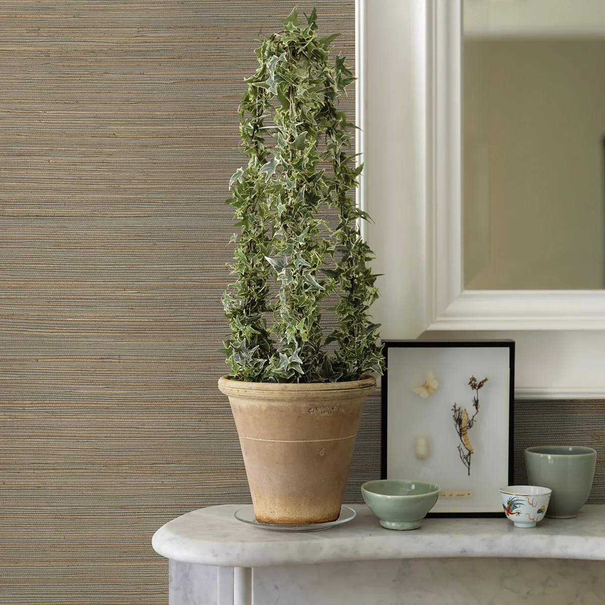 A-Street Prints Kira Neutral Hemp Grasscloth Wallpaper | Wallpaper Twins A-Street Prints Kira Neutral Hemp Grasscloth Wallpaper - SKU 2972-86127