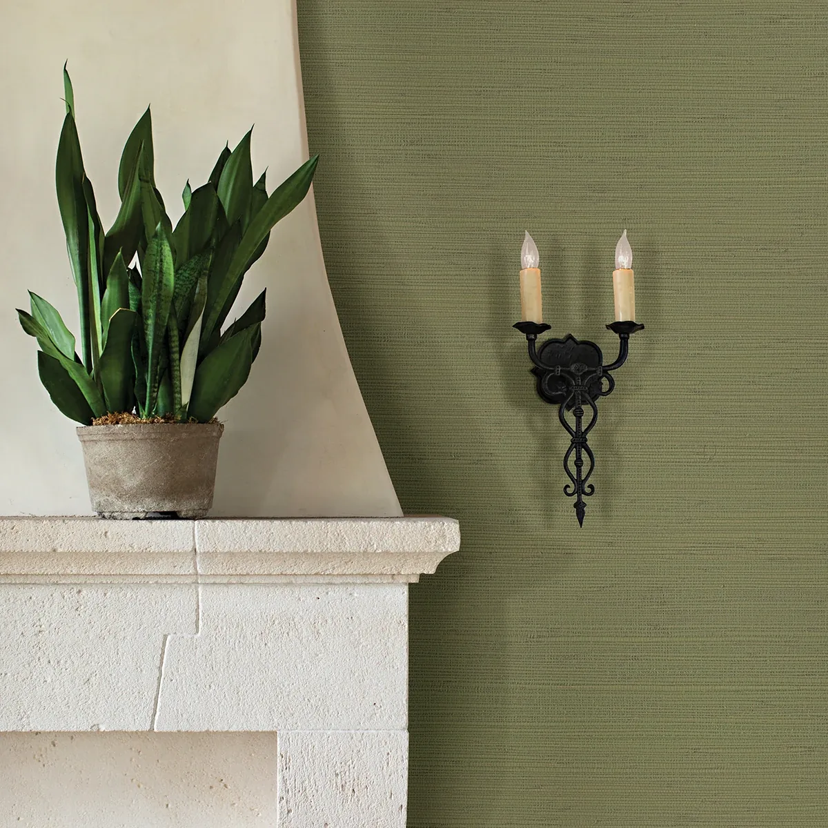 A-Street Prints Kira Sage Hemp Grasscloth Wallpaper | Wallpaper Twins A-Street Prints Kira Sage Hemp Grasscloth Wallpaper - SKU 2972-86131