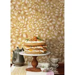 A-Street Prints Kirke Yellow Leafy Vines Wallpaper - SKU 2932-65108