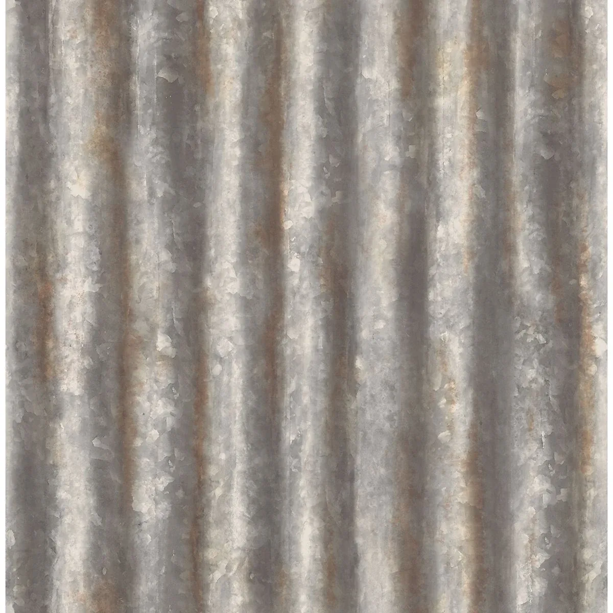A-Street Prints Kirkland Charcoal Corrugated Metal Wallpaper - SKU 2922-22333