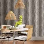 A-Street Prints Kirkland Charcoal Corrugated Metal Wallpaper - SKU 2922-22333