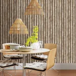 A-Street Prints Kirkland Rust Corrugated Metal Wallpaper - SKU 2922-22334