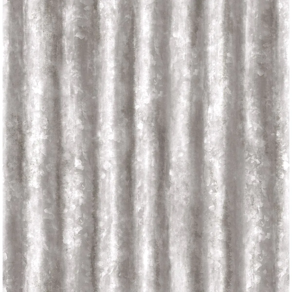 2922-22336 | Kirkland Silver Corrugated Metal Wallpaper
