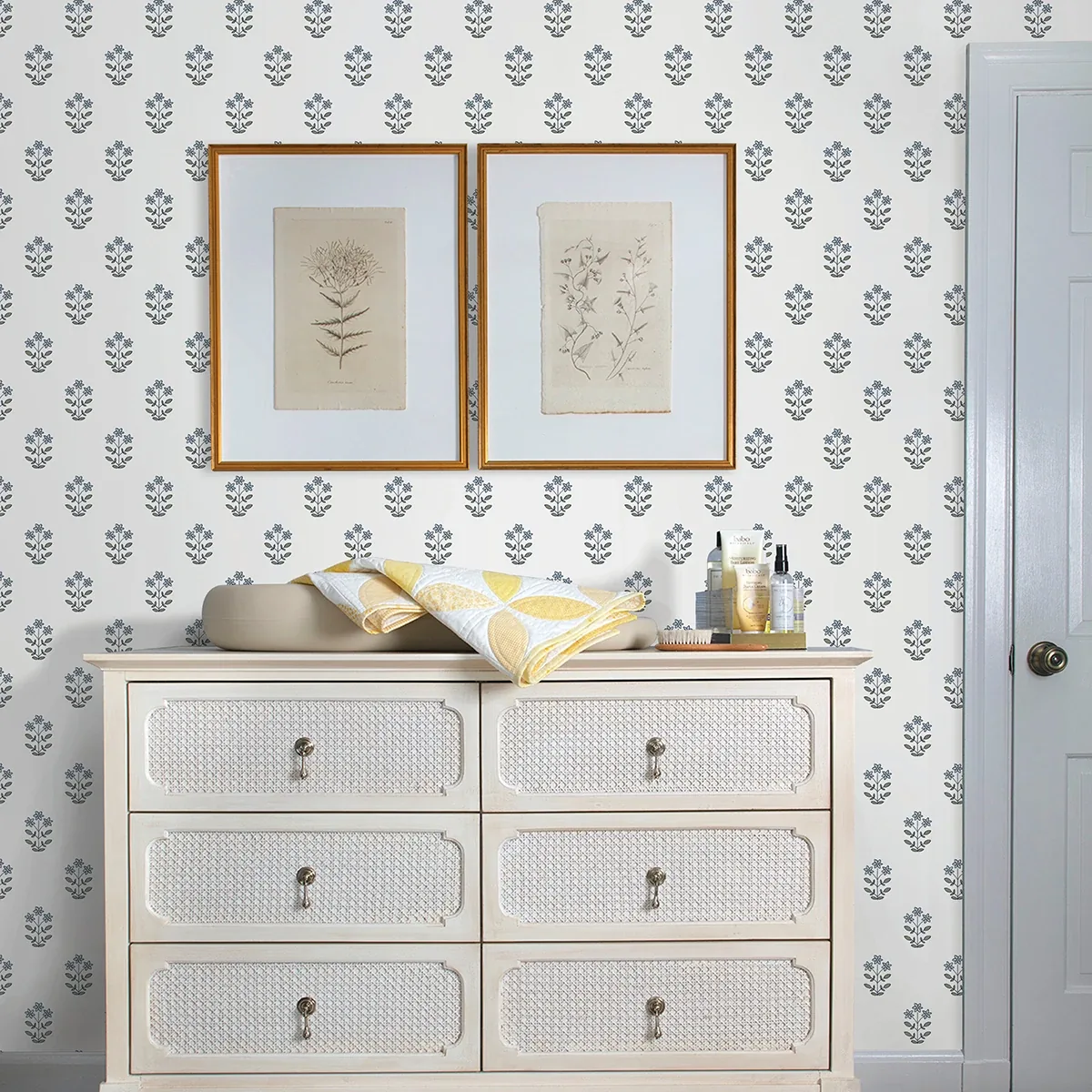 A-Street Prints Kit Blue Heather Floral Wallpaper | Wallpaper Twins A-Street Prints Kit Blue Heather Floral Wallpaper - SKU AST4358