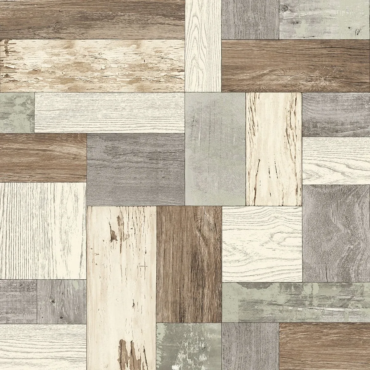 2922-25385 | Knock on Wood Light Blue Distressed Wallpaper