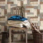 A-Street Prints Knock on Wood Light Blue Distressed Wallpaper - SKU 2922-25385