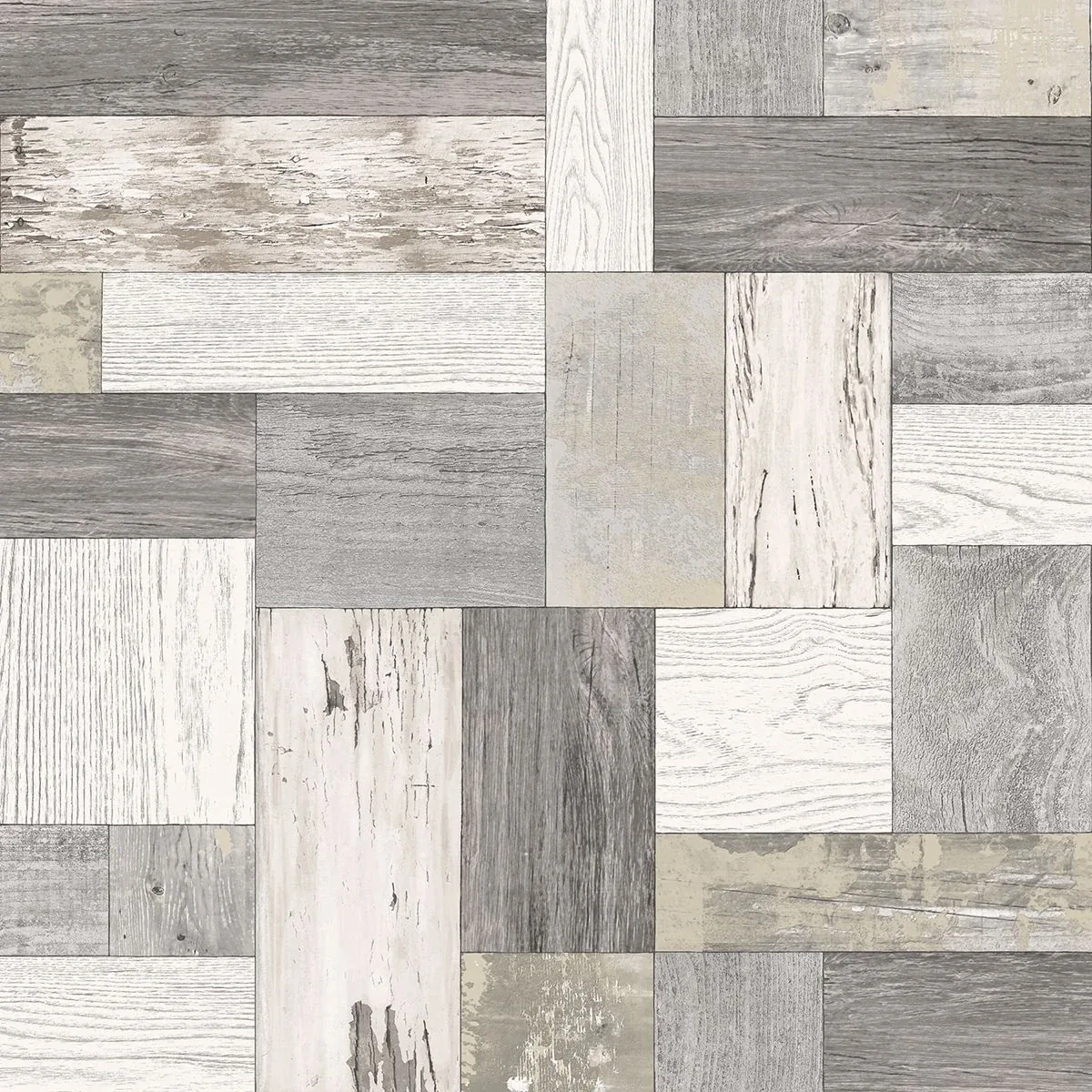 A-Street Prints Knock on Wood Neutral Distressed Wallpaper - SKU 2922-25383