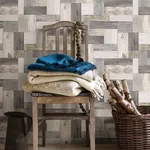 A-Street Prints Knock on Wood Neutral Distressed Wallpaper - SKU 2922-25383