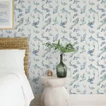 A-Street Prints Koi Blue Fish Wallpaper | Wallpaper Twins A-Street Prints Koi Blue Fish Wallpaper - SKU 4172-27500