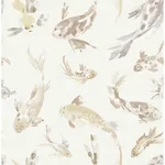 A-Street Prints Koi Metallic Fish Wallpaper | Wallpaper Twins A-Street Prints Koi Metallic Fish Wallpaper - SKU 4172-27501