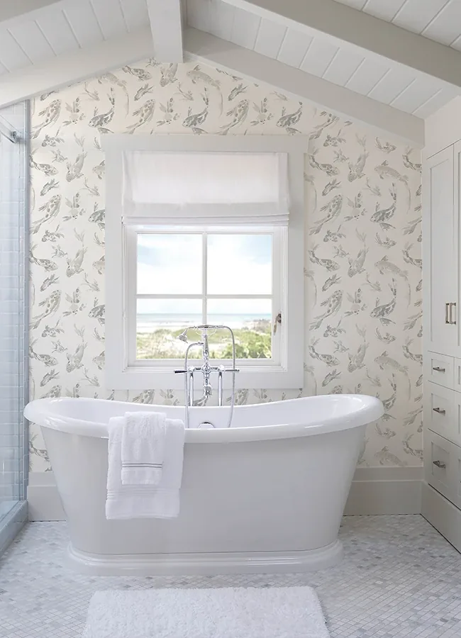 A-Street Prints Koi Stone Fish Wallpaper | Wallpaper Twins A-Street Prints Koi Stone Fish Wallpaper - SKU 4172-27503