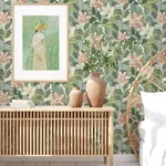 A-Street Prints Koko Green Floral Wallpaper - SKU 4014-26452