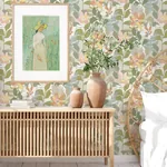 A-Street Prints Koko Taupe Floral Wallpaper - SKU 4014-26453