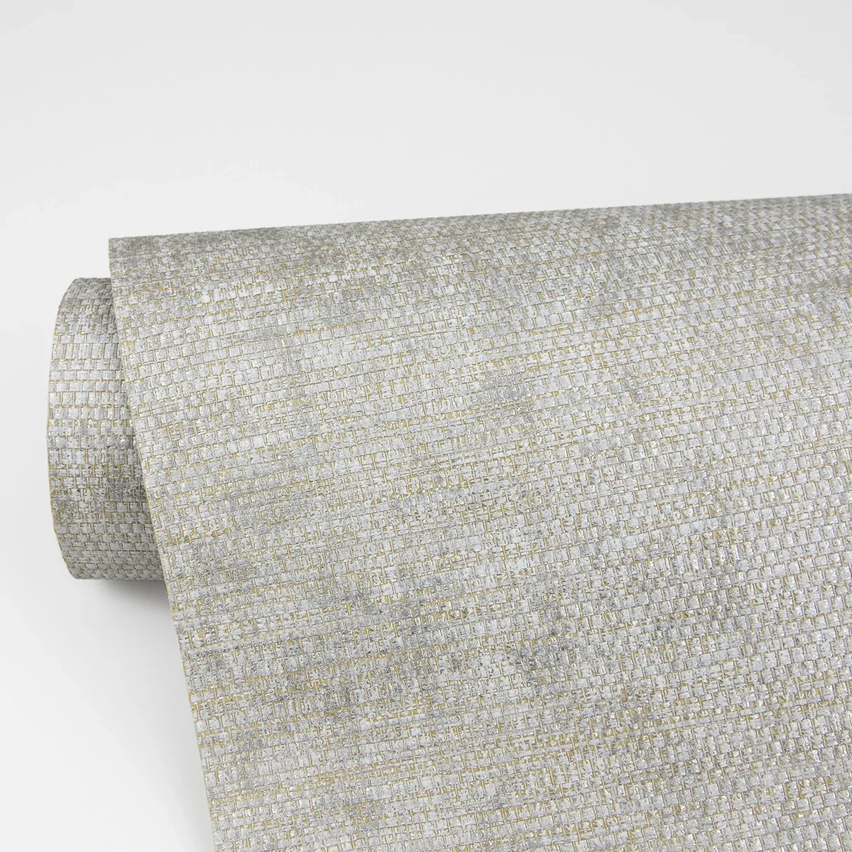 A-Street Prints Kongur Silver Grasscloth Wallpaper - SKU 2829-80036