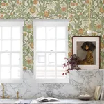A-Street Prints Kort Green Fruit and Floral Wallpaper - SKU 4143-22026