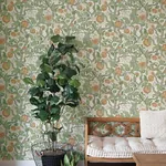 A-Street Prints Kort Green Fruit and Floral Wallpaper - SKU 4143-22026