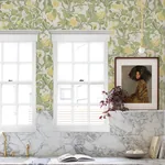 A-Street Prints Kort Yellow Fruit and Floral Wallpaper - SKU 4143-22027