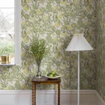 A-Street Prints Kort Yellow Fruit and Floral Wallpaper - SKU 4143-22027