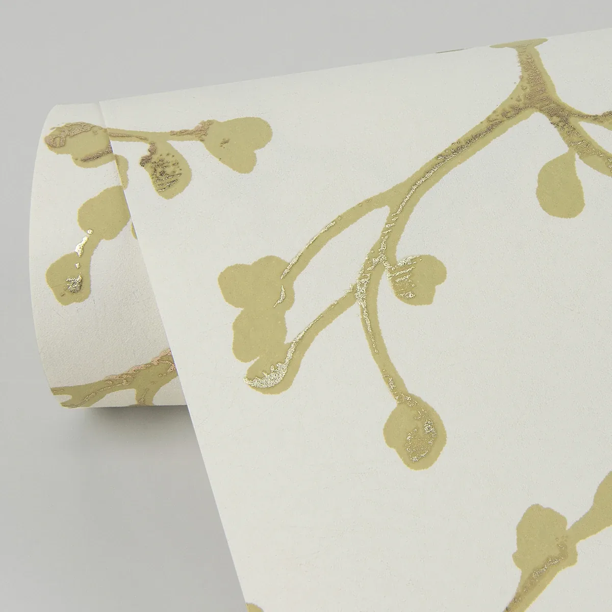 4019-86454 | Koura Cream Budding Branches Wallpaper