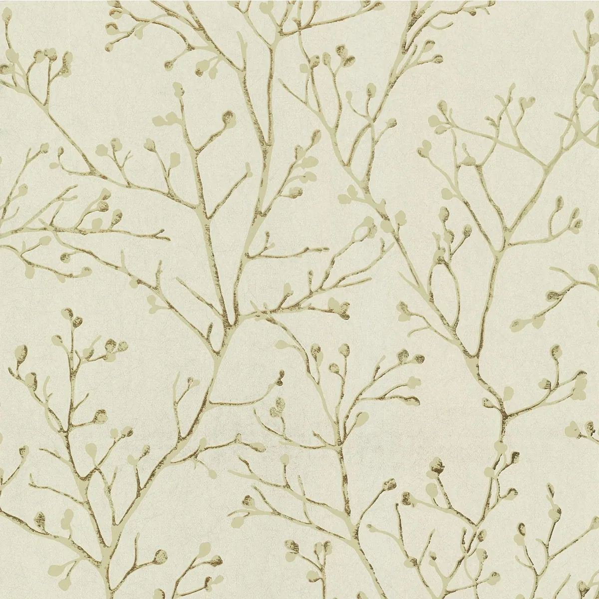 A-Street Prints Koura Gold Budding Branches Wallpaper - SKU 4019-86457