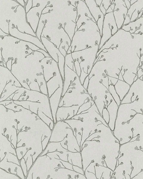 2976-86456 | Koura Platinum Branches Wallpaper