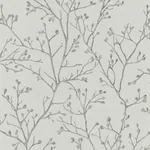 A-Street Prints Koura Platinum Budding Branches Wallpaper - SKU 4019-86456