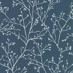 A-Street Prints Koura Sapphire Budding Branches Wallpaper - SKU 4019-86455