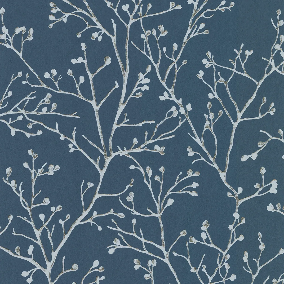 A-Street Prints Koura Sapphire Budding Branches Wallpaper - SKU 4019-86455