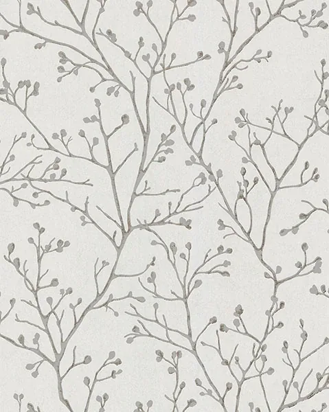 2976-86453 | Koura Silver Branches Wallpaper