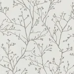 A-Street Prints Koura Silver Budding Branches Wallpaper | Wallpaper Twins A-Street Prints Koura Silver Budding Branches Wallpaper - SKU 4019-86453