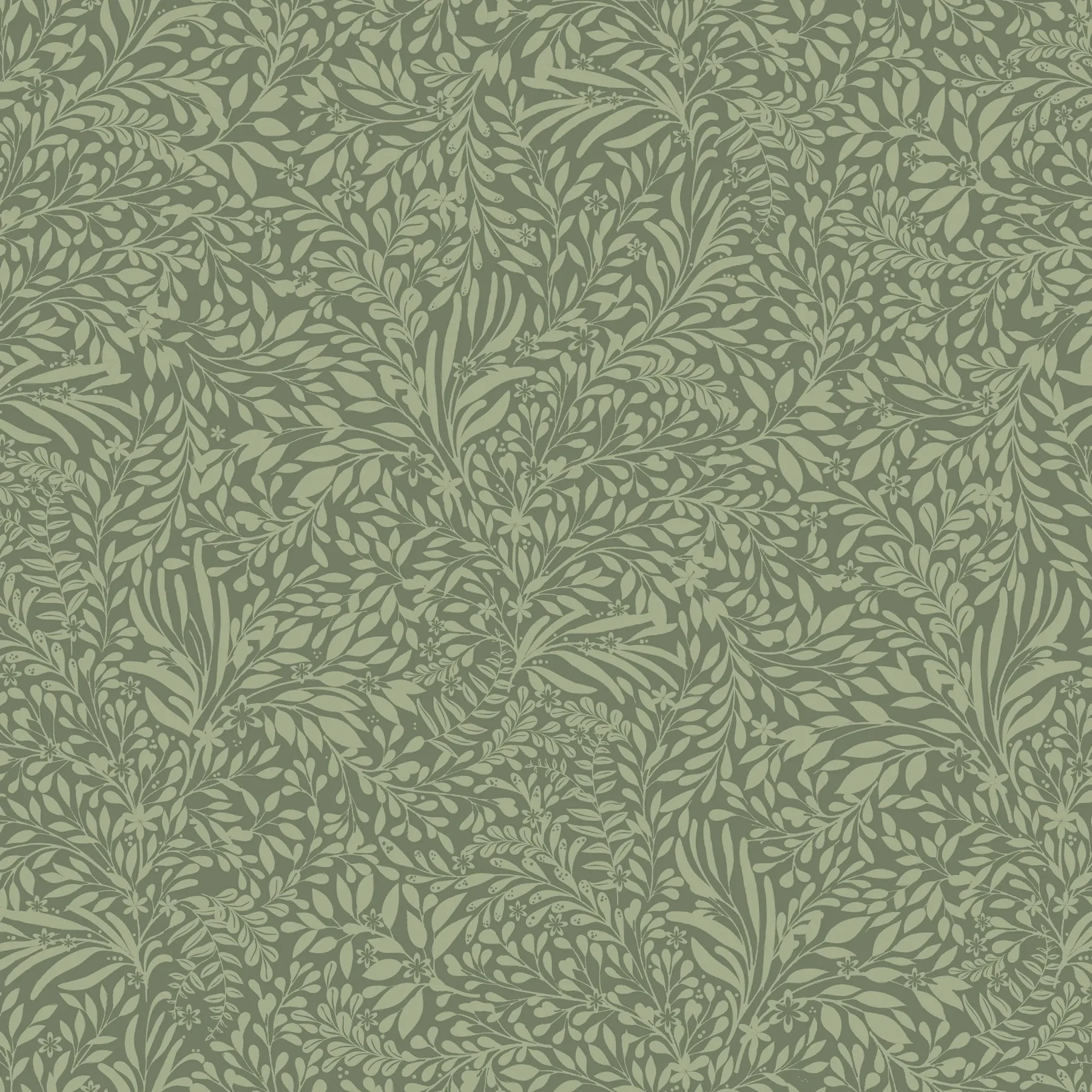4201-20129 | Kristina Evergreen Botanical Wallpaper