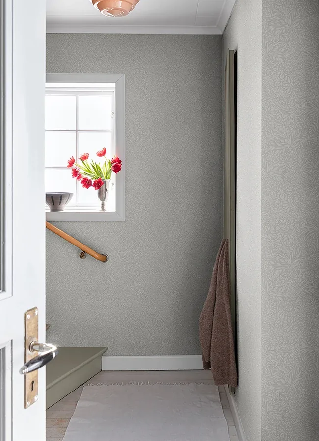 A-Street Prints Kristina Light Grey Botanical Wallpaper | Wallpaper Twins A-Street Prints Kristina Light Grey Botanical Wallpaper - SKU 4080-92116