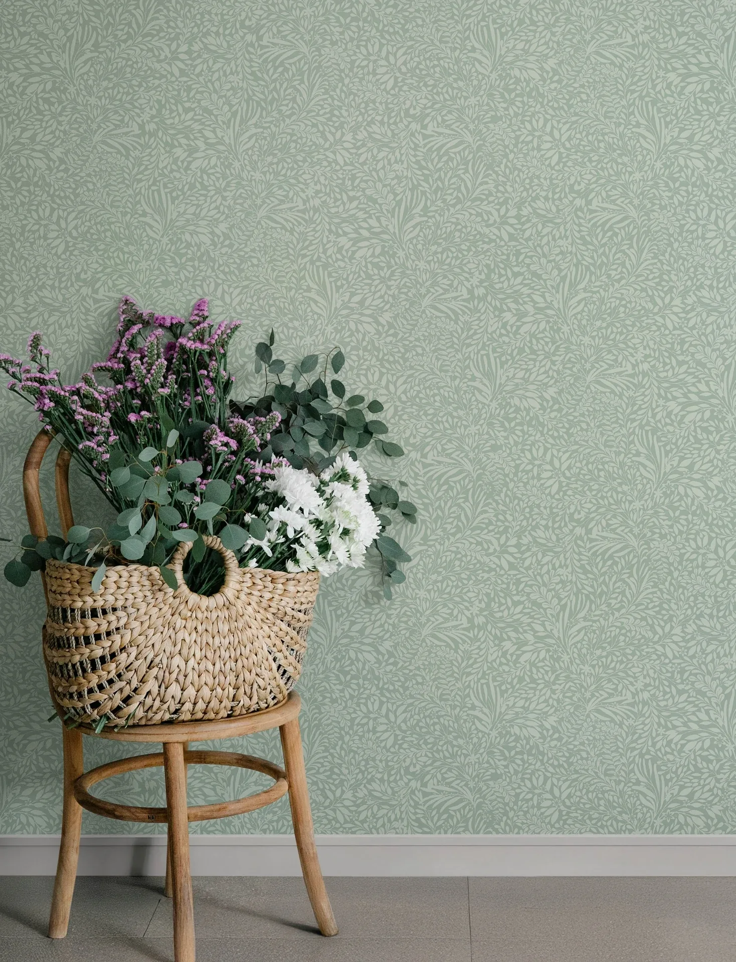A-Street Prints Kristina Teal Botanical Wallpaper - SKU 4201-20128