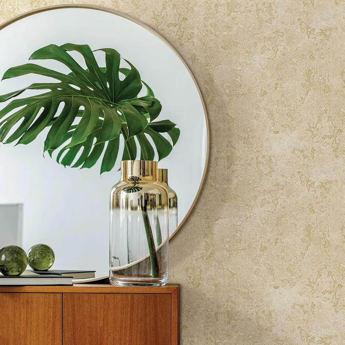 A-Street Prints Kulta Gold Cemented Wallpaper - SKU 4019-86471
