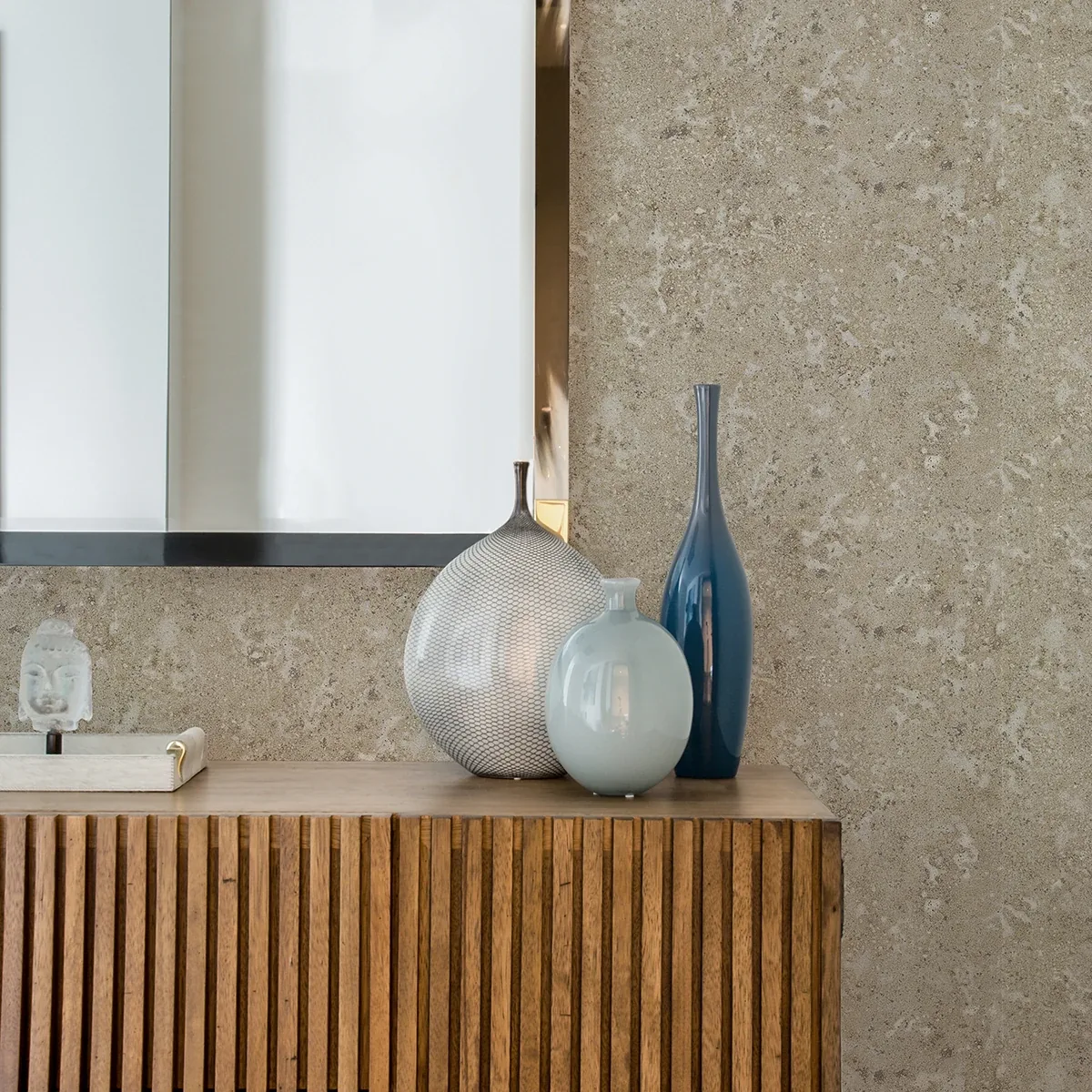 A-Street Prints Kulta Pewter Cemented Wallpaper - SKU 4019-86470