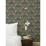 A-Street Prints Kurre Blue Woodland Damask Wallpaper | Wallpaper Twins A-Street Prints Kurre Blue Woodland Damask Wallpaper - SKU 2999-44122