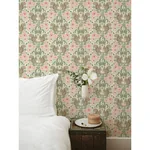 A-Street Prints Kurre Pink Woodland Damask Wallpaper | Wallpaper Twins A-Street Prints Kurre Pink Woodland Damask Wallpaper - SKU 2999-44120