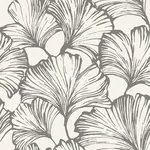 A-Street Prints Kyoto Charcoal Ginkgo Leaf Wallpaper - SKU 4177-27713