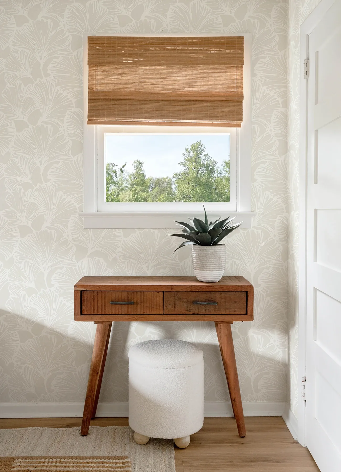 A-Street Prints Kyoto Dove Ginkgo Leaf Wallpaper - SKU 4177-27710