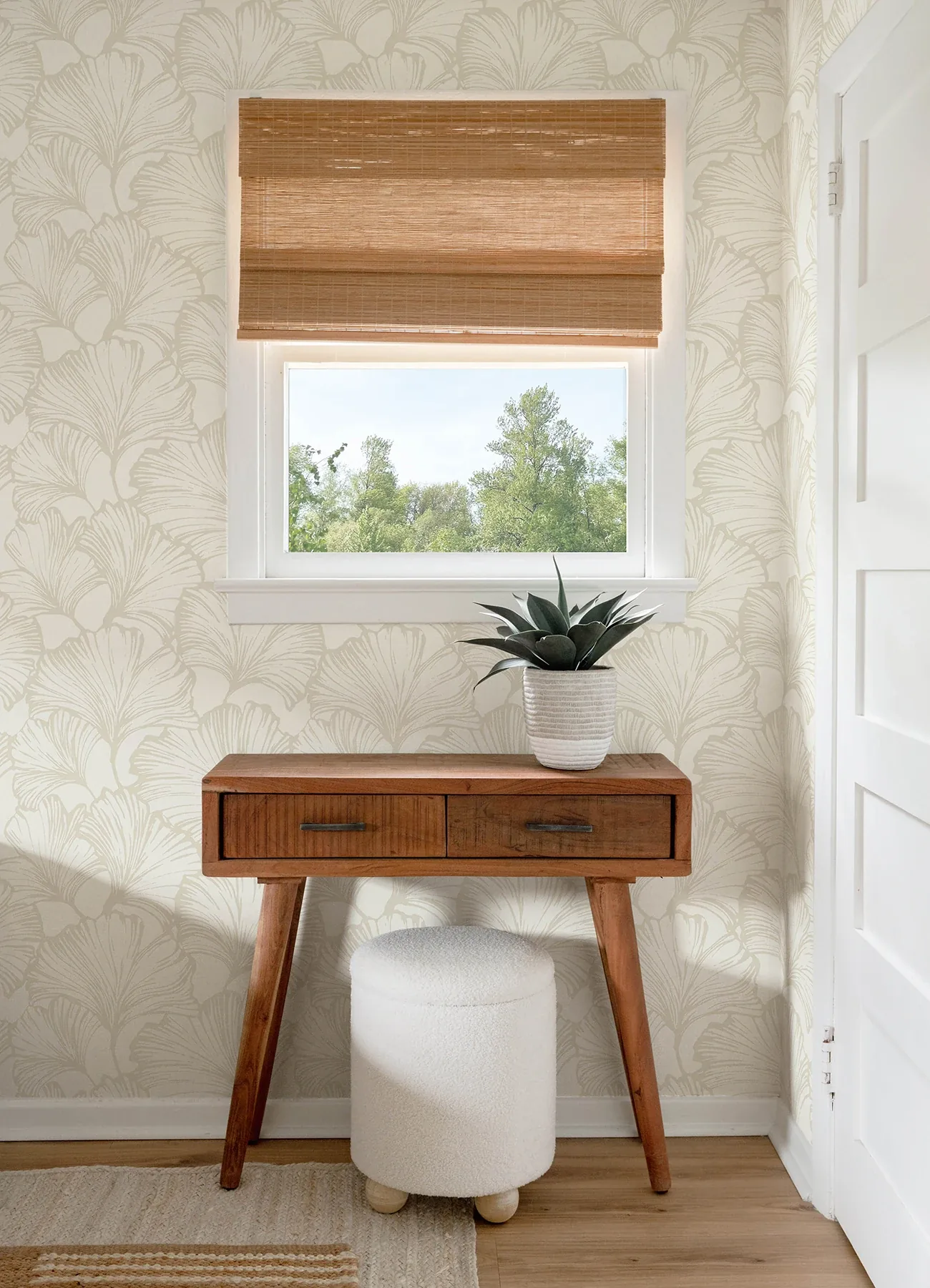A-Street Prints Kyoto Pearl Ginkgo Leaf Wallpaper | Wallpaper Twins A-Street Prints Kyoto Pearl Ginkgo Leaf Wallpaper - SKU 4177-27711