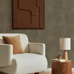 A-Street Prints Ladon Brown Metallic Texture Wallpaper - SKU 4105-86630