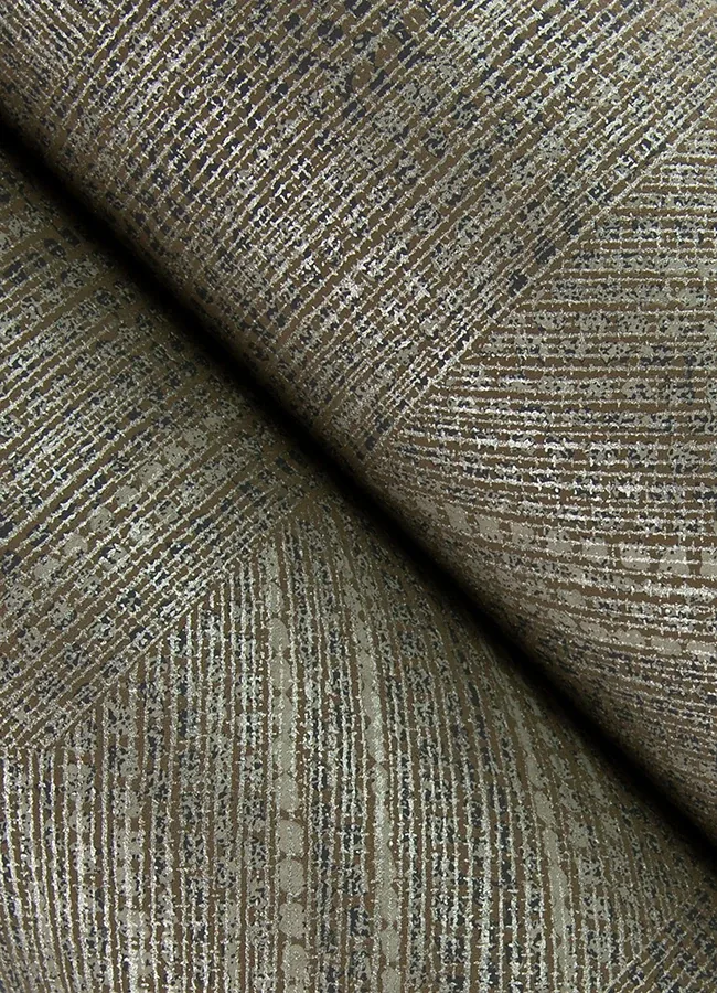 A-Street Prints Ladon Brown Metallic Texture Wallpaper - SKU 4105-86630