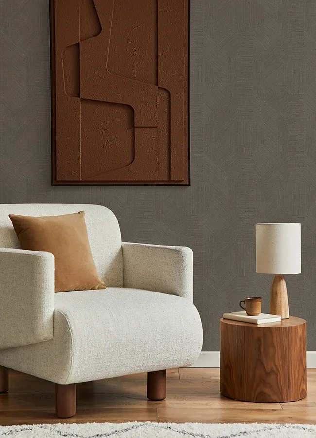 A-Street Prints Ladon Pewter Metallic Texture Wallpaper - SKU 4105-86629