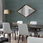 A-Street Prints Laem Teal Grasscloth Wallpaper - SKU 2829-82021