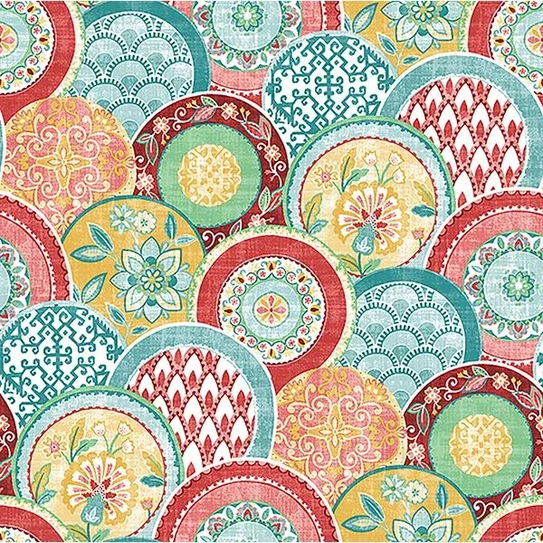 2744-24147 | Laguna Coral Plate Wallpaper