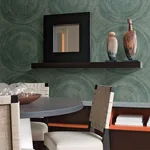 A-Street Prints Lalit Teal Medallion Wallpaper - SKU 2949-61114